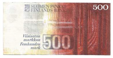 500 markkaa 1986 Litt A