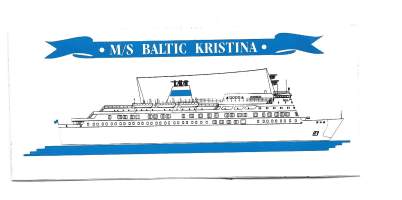 Ms Baltic Kristina    tarra  6x13 cm