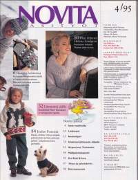 Novita Käsityöt 4/1995. 75 neulemallia ja kaava-arkki.(Mekko, liivi, metsurin takki) 100 sivua