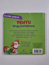 Pentu eksyy puutarhassa