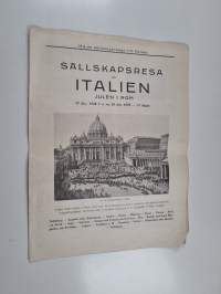 Sällskapsresa till Italien, julen i Rom : 154:de sällskapsresan till Italien