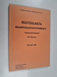 Ruotsalaista maanpuolustustutkimusta : tiivistelmiä yhteiskunta- ja käyttäytymisistieteellisistä tutkimuksista
