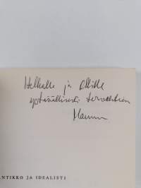 Romantikko ja idealisti : Emil Nervander kaunokirjailijana (signeerattu, tekijän omiste)