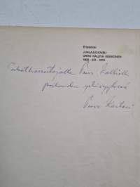 Näkökohtia presidentin vallankäyttömuodoista erityisesti niiden julkisuutta silmällä pitäen : Juhlajulkaisu Urho Kaleva Kekkonen 3.9.1900-1975 (signeerattu, tekij...