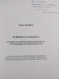 Substrata Uralica - Studies on Finno-Ugrian Substrate in Northern Russian Dialects (signeerattu, tekijän omiste)