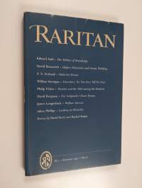 Raritan : Summer 1991 : Volume XI, Number 1