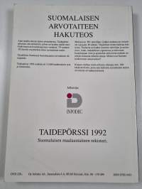 Taidepörssi : suomalaisen maalaustaiteen rekisteri 1992 - suomalaisen maalaustaiteen rekisteri - Taidepörssi 1992