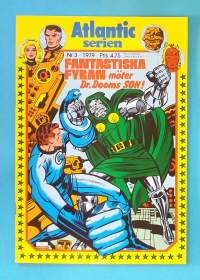 Atlantic serien nr 3 1979 - Fantastiska Fyran möter Dr.Dooms son.  (Sarjakuvat, ulkomaalaiset sarjakuvalehdet, sopiva keräilykappaleeksi, Ihmeneloset)
