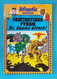 Atlantic serien nr 9 1979 - Fantastiska Fyran.  Dr. Dooms attack.  (Sarjakuvat, ulkomaalaiset sarjakuvalehdet, sopiva keräilykappaleeksi, Ihmeneloset)