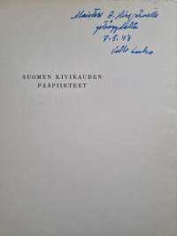 Suomen kivikauden pääpiirteet (signeerattu, tekijän omiste)