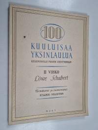 100 kuuluisaa yksinlaulua keskiäänelle pianon säestyksellä 2. vihko
