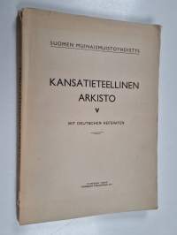 Kansatieteellinen arkisto 5 : Suomen ruuhet ; Luuvariihi, sen levinneisyys ja eri tyypit Suomessa