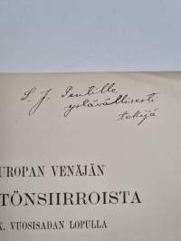 Europan Venäjän väestönsiirroista XIX. vuosisadan lopulla (tekijän omiste)