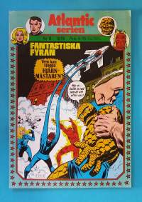 Atlantic serien nr 8 1979 - Fantastiska Fyran.  Vem kan stoppa Hjärnmästaren.  (Sarjakuvat, ulkomaalaiset sarjakuvalehdet, sopiva keräilykappaleeksi, Ihmeneloset)