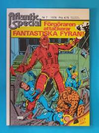 Atlantic Special Nr 7 1978. Förgöraren attackerar Fantastika Fyran.  (Sarjakuvat, ulkomaalaiset sarjakuvalehdet, sopiva keräilykappaleeksi, Ihmeneloset)