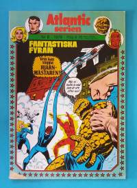 Atlantic serien nr 8 1979 - Fantastiska Fyran.  Vem kan stoppa Hjärnmästaren.  (Sarjakuvat, ulkomaalaiset sarjakuvalehdet, sopiva keräilykappaleeksi, Ihmeneloset)