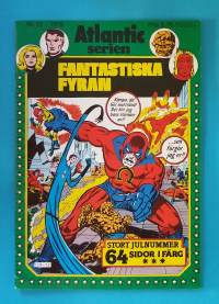 Atlantic serien nr 12 1979 - Fantastiska Fyran.  Stort julnummer.  (Sarjakuvat, ulkomaalaiset sarjakuvalehdet, sopiva keräilykappaleeksi, Ihmeneloset)