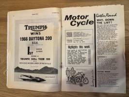 The Motor Cycle 24.3.1966 - english motorcycle magazine / englantilainen moottoripyörälehti