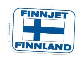 Finnjet tarra  8x10 cm