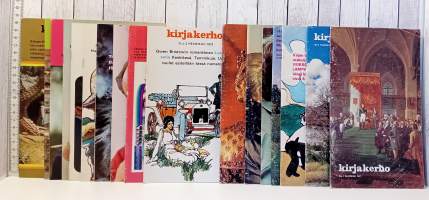 Kirjakerho asiakaslehti 4,5,7,9,10,11,12 1971 ja 2,3,4,5,6,7,8,9,10,11 1972