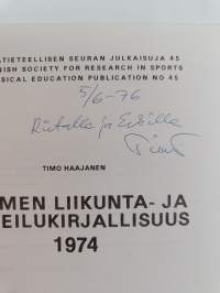 Liikuntatieteellinen tutkimus Suomessa = Research in physical culture in Finland 3 197-1975 : Tutkimustoiminta, abstrakteja = Research work, abstracts (signeeratt...