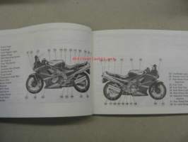 Kawasaki ZZ-R600-D2 ZZ-R500-C2 -käyttöohjekirja englanniksi