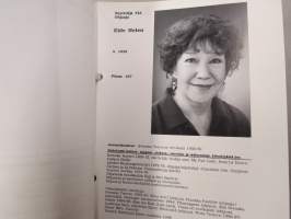 Suomen Näyttelijäliitto / Finlands Skådespelareförbund - jäsenluettelo / medlemskatalog Naiset / Kvinnor &amp; Miehet / Män