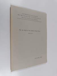 On the style of the earliest Greek prose