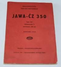 Jawa CZ 350 saksankielinen  varosaluettelo