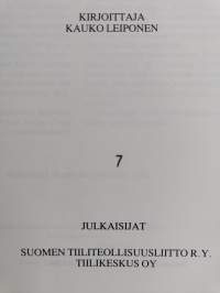 Suomen tiiliteollisuuden historia 1-2 : Tiilen lyönti ja käyttö ristiretkiajalta 1850-luvulle ; Suomen tiiliteollisuus 186-1978 (numeroitu)