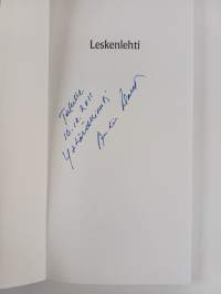 Leskenlehti : runoja (signeerattu, tekijän omiste)