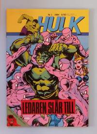 Hulk nr 1 1984 - Ledaren slår till.  (Sarjakuvat, ulkomaalaiset sarjakuvalehdet, sopiva keräilykappaleeksi, Hulk)