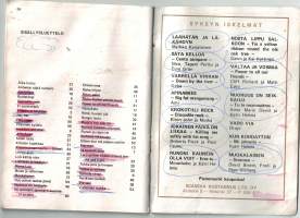 Toive lauluja 3.1973 / 95. Käytön jälkiä kansissa, lehdet tallella ehjät
