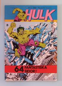 Hulk nr 2 1982 - När en stadt dör.   (Sarjakuvat, ulkomaalaiset sarjakuvalehdet, sopiva keräilykappaleeksi, Hulk)