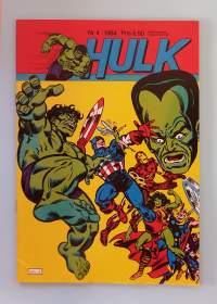 Hulk nr 4 1984 - Vilse i tiden.   (Sarjakuvat, ulkomaalaiset sarjakuvalehdet, sopiva keräilykappaleeksi, Hulk)