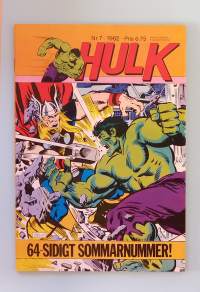 Hulk nr 2 1983 - Sommarnummer.   (Sarjakuvat, ulkomaalaiset sarjakuvalehdet, sopiva keräilykappaleeksi, Hulk)