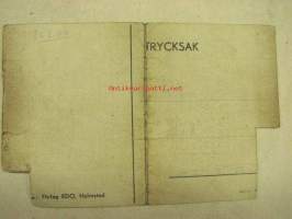 Kysskort - kortområde Skandinavien, gäller tillsvidare. Varje kupong berättigar till erhållande av; ! st. varm kyss... -ruotsalaisten vuoden 1940 kriisiajan