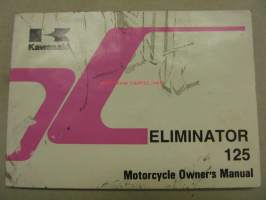 Kawasaki Eliminator 125 (BN125A-1) -käyttöohjekirja englanniksi