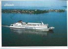 Finnjet Helsinki Suomenlinna laivapostikortti- paikkakuntakortti, paikkakuntapostikortti   postikortti kulkematon A 5 koko