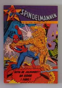 Spindelmannen nr 12 1978 - Detta är julnumret.  (Sarjakuvat, ulkomaalaiset sarjakuvalehdet, sopiva keräilykappaleeksi, Hämähäkkimies, Hämis)