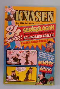 Knasen nr 2 1986.  (Sarjakuvat, ulkomaalaiset sarjakuvalehdet, sopiva keräilykappaleeksi, Masi)