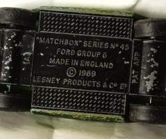 Matchbox Series nr 45 Ford GRoup 6  by Lesney made in England 1969 - pienoismalli Pat  APP Superf ast