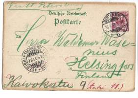 Gruss aus Berlin  - paikkakuntakortti  postikortti -  kulkenut 1899