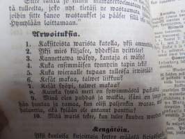Sanomia Turusta 1852 &amp; 1853 vuosikerrat yhteissidoksena + puolivuosikerta 1881 &quot;Kotiin!&quot; oulussa ilmestynyttä kristillistä sanomalehteä