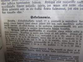 Sanomia Turusta 1852 &amp; 1853 vuosikerrat yhteissidoksena + puolivuosikerta 1881 &quot;Kotiin!&quot; oulussa ilmestynyttä kristillistä sanomalehteä
