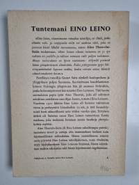 Tuntemani Eino Leino : Kärsivä ihminen