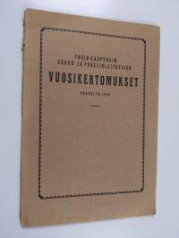 Porin kaupungin sähkö- ja puhelinlaitoksien vuosikertomukset 1926 ; Tilinpäätökset vuodelta 1926