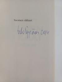 Suomen rikkaat : kuka kukin on (signeerattu)