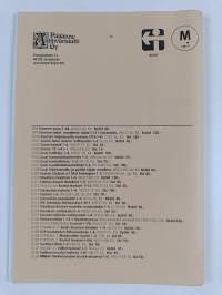 Kirjojen postimyyntiluettelo n:o 71 huhtikuu 2009