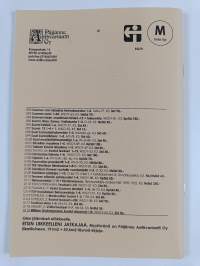 Kirjojen postimyyntiluettelo n:o 78 syksy 2010